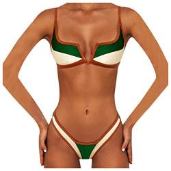 Bikini Damen Push up Sexy Brazilian Style 2tlg Bikini Damen Set mit Triangel Bikinihose Micro Bikini Sexy Extrem Zweiteilige Badeanzüge von Generic