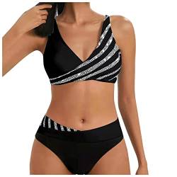 Bikini Damen Set Bandeau Bikini Set Bikini Slip Damen Neckholder Bikini Damen Set Bauchweg Tankini Trainingsshirt Herren Bikini-Set bedrucktes dreiteiliges Strandabnutzungs-heißes von Generic