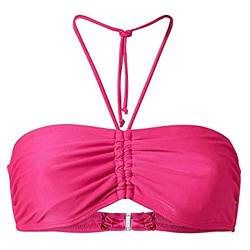 Bikini Tops für Frauen Damen Sommer Mix & Einfarbig Bikini Bandeau Top Bademode Beachwear Geschenk für Mädchen Damen, rose, XXXX-Large von Generic