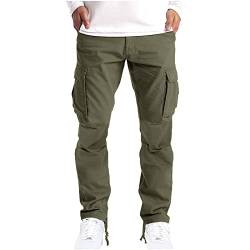 Cargohose Herren Vintage Militär Tactical Hosen mit Stretch Arbeitshose Outdoor Viele Taschen Leichte Baumwolle von Generic