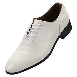 Celucke Business Schuhe Anzugschuhe Herren Schwarz Schnürschuh Absatz Leder Schnürhalbschuhe Klassischer Derby Oxford Hochzeit Schuhe Lederschuhe Formal Shoes Klassischer Lackschuhe von Generic