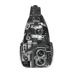 Crossbody Bag Retro-Coole Kamera-Sammlung Crossbag Stilvoll Umhängetasche Elegant Crossbody Brusttaschen Für Reisen, Arbeit, Studie von Generic