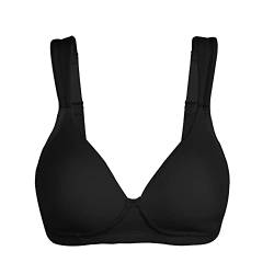 Damen Klassiche Push-Up BH Baumwolle Bügelloser Soft Bra Seamless Gepolstert Bralette Sommer-Komfort-BH Große Brüste Leicht Women's Everyday Bras Funktioneller BH Bralette Einfarbige BH von Generic