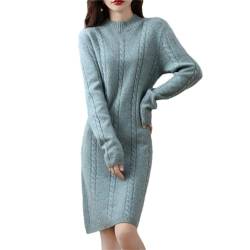 Damen Pullover Strickkleider Merinowolle Herbst Winter Warmes Kleid von Generic