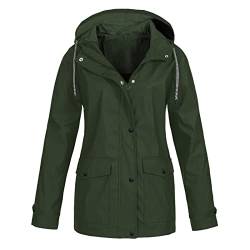 Damen Regenjacke Leicht Wasserdicht Regenmantel Windbreaker Dünne Packbar Reisen Fahrrad Regenjacken Windjacke Personalisierte Geschenke von Generic