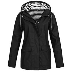 Damen Regenjacke Regenjacke Gelb Wind Und Wetterjacke Damen Regenjacke Packbar Gefütterter Regenmantel Damen Parka Regenjacke Damen von Generic