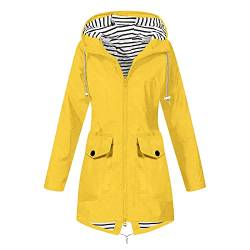 Damen Regenmantel Kiel - Frauen Regenjacke Damen Jacke mit verstellbarer Kapuze Lang Winddicht Wasserdicht Blitzangebote Des Tages Heute von Generic