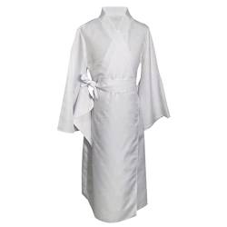 Damen Weiß Yukata Kleid Japanische Traditionelle Kimono Innen Nagajuban Unterwäsche Noragami Yukine Kostüm, Weiss/opulenter Garten, Medium von Generic