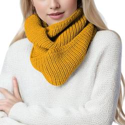 Damen Winter Loop Schal Warm Und Bequem Halsbedeckung Für Herbst Und Winter Warm Dick Schal, Klassisch Winterschal Für Frauen von Generic