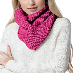 Damen Winter Loop Schal Warm Und Bequem Halsbedeckung Für Herbst Und Winter Warm Dick Schal, Klassisch Winterschal Für Frauen von Generic