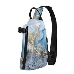 Daypack Marmor. Sporttasche Ultraleicht Crossbody Bag Stilvoll Dreieck Pack Rucksack Für Wandern, Gym, Camping von Generic