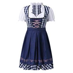 Dirndl Damen Midi Trachtenkleid Trachtenmode Trachtenrock Kleid für Oktoberfest Besondere Anlässe von 3XL-5XL von Generic