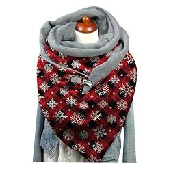 Dreieck Schal Weich Winter Warme Dreiecksschal Groß Weich Knopfschal Frauen Soft Wrap Lässige Cape Scarf Herbst halstuch dreieck mode Tücher Schal von Generic