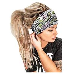 Fahrrad Windschutz Wrap Haardrucken Band Kopf Haarreif Frauen Haarband elastischer Bandana Haarreif Schweißband Kinder Stirn (Green, One Size) von Generic