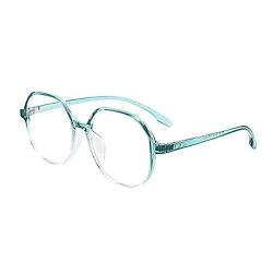 Fensterglas Brille Damen Entspiegelt Gaming-Brille Computer-Ermüdungs-Blaulichtfilter-Brille Brille Damen Ohne Stärke Groß (Z3-Green, One Size) von Generic