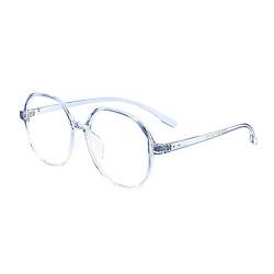 Fensterglas Brille Damen Entspiegelt Gaming-Brille Computer-Ermüdungs-Blaulichtfilter-Brille Brille Damen Ohne Stärke Groß (Z3-Sky Blue, One Size) von Generic