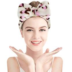 For Sommer Weiblicher Indoor-Hut Hydrotherapie-Stirnband 1 Stück Schleife Haarband Damen Gesichts Make-up Weiche (Pink, One Size) von Generic