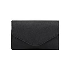 Frauen Brieftasche Visitenkarte Geldbörse Geldbörse PU Geldbörse Portable Reise Kartenhalter PU Reise Karten Organizer für lässigen Gebrauch, Schwarz von Generic