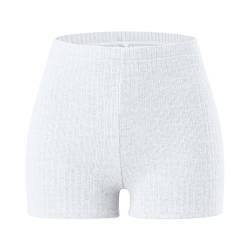 Frauen Fitness Hohe Taille Hüfte Heben Enge Dünne Hose Sport Hot Pants Anti Stray Yogahose Shorts Damen 3/4 von Generic