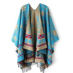 Frauen Schal Poncho Pullover gestrickte Winter Strickjacken Kaschmir Capes Mantel Schal Dicker Schal Damen von Generic
