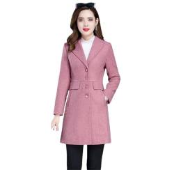 Frauen Wolljacke Herbst Winter Wollmantel Weibliche Mitte Lange Slim Warme Mantel Frauen Wollmantel, a, 36 von Generic