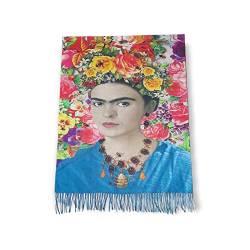 Frida Geschenk Damen Kunst Mode Stola Halstuch, mehrfarbig, Einheitsgröße von Generic