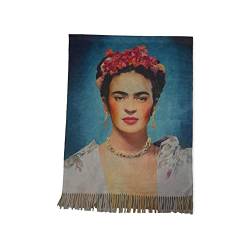 Frida Geschenk Damen Kunst Mode Stola Halstuch, mehrfarbig, Einheitsgröße von Generic