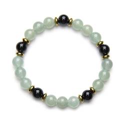 Fukugems Aventurine Onyx Glück Feng Shui Armband, Hallo Geld Armband, Unternehmer Geschäftsbeziehung Armband, Armbänder für Männer und Frauen mit Geld Wohlstand Ziele von Generic