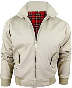 Generic Herren Classic Jahrgang 1970ER Jahre Bomber Harrington Retro TRENDIGES Oberteil Scooter Jacke von Generic