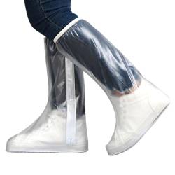 Generic Schuh-Regenüberzüge,Schuhüberzüge für Regen,Hochröhriger Schuhschutz für den Kofferraum - Wiederverwendbare wasserdichte Regengaloschen, lange Stiefel-Regenhüllen für schneesicheres und von Generic