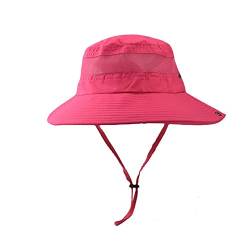 Gentleman-Trainingshut Sonnenhut Sun Sunscreen Bucket Hat mit breiter Krempe wasserdicht faltbar Modischer Freizeithut (Hot Pink, M) von Generic