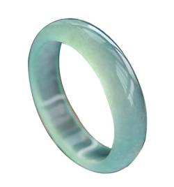 Grüner Achat Jade Armreif für Frauen, Quarzit Jade Hellgrünes Armband, Bohnengrüner Schmuck von Generic