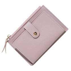 Handyhülle Brieftasche Mitigation Geldbörse für Damenmünzen mit Reißverschluss Geldbörse mit Mehreren Karten Brieftasche Herren Klein (Purple, One Size) von Generic