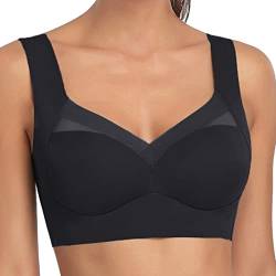 Hatme Haltungskorrektur BH, Sale Angebote Sport BH Damen Starker Halt Bequem Atmungsaktiv BH-Sets Push Up Spitzen Dünn BH Ohne Bügel Elegant Bra Große Größe Sexy Unterwäsche Bra 2024 Neu von Generic