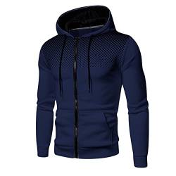 Herren,Pullover Herren Tupfen Zip up Langarm Hoodie mit Kapuze Reißverschluss Kapuzenpullover Sweatjacke Casual Sport Herbst Winter Sweatshirt Lose Kapuzenjacke Kapuzenpulli Pulli #1 von Generic