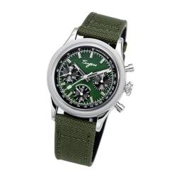 Herren-Armbanduhr, 37 mm, Seagull ST19, Chronograph, Schwanenhals, mechanische Edelstahl-Armbanduhren, Farbe, 5 von Generic