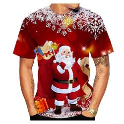 Herren Hässliche Weihnachts-t-Shirt, Lustige Feiertagsdruck-t-Shirts, Weihnachten Kurzärmelige von Generic