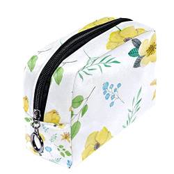 Herren Kulturbeutel, Reise Kulturbeutel, Dopp Kit für Männer, Reise Badezimmer Tasche Herren Rasierset, Reise Kit Kleine Taschen für Männer,Pastorable Gelb Blau Blumen Frühling von Generic