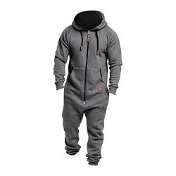 Herren Overall Jumpsuit Onesie Jogging Sportanzug Trainingsanzug Jogginganzug Herren Hausanzug Trainingsanzug Sportanzug Set von Generic