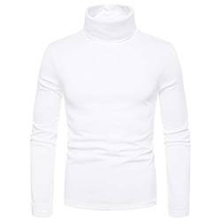 Herren Rollkragen Pullover Langarmshirt Feinstrick Rollkragenpullover Herren Sweater Rollkragen Freizeit Slim fit Basic Männer Pullover von Generic