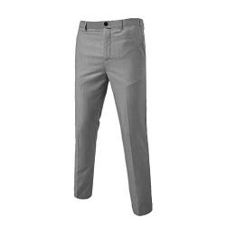 Herren Slim Fit 3 Teilig Anzüge Herrenanzug Sakko für Hochzeit Business (Grau, M) von Generic