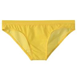 Herren Slips MäNner Eisseide Ultra DüNne No Penis Pouch Thong Durchsichtige Erotisch WäSche Atmungsaktiv Strings Bequeme UnterwäSche Sexy Weich Badehosen Briefs von Generic