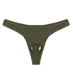 Herren Unterwäsche Front-Bikini-Unterhose Micro Unterwäsche G-String-Loch Unterwäsche Strümpfe Dessous von Generic