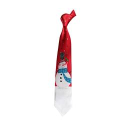 Herren Weihnachts Krawatte Lustig Weihnachtskrawatte Urlaub Hochzeit Festliche bedruckte Krawatte Weihnachten Kostüm Party Zubehör (Xmas-03, One Size) von Generic