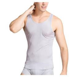 Herren-tanktop, Einfarbig, Atmungsaktiv, Schnell Trocknend, Unterhemd, Rundhalsausschnitt, von Generic