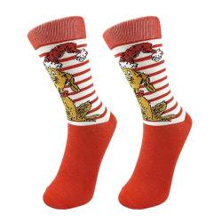 Herren und Damen Grinch Baumwolle Socken Packung Weihnachtssöckchen, Grinch Baumwolle Socken, Bunte Gemusterte Weihnachtssocken für Herren und Damen von Generic