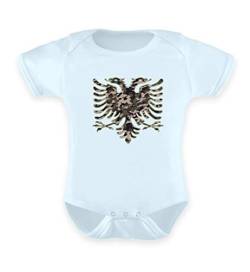 Hochwertiges Baby Body - Albanien Camouflage Flagge Albanien Albanischer Adler Geschenk Albanische Fahne Shqiptar Ländershirt von Generic