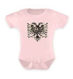 Hochwertiges Baby Body - Albanien Camouflage Flagge Albanien Albanischer Adler Geschenk Albanische Fahne Shqiptar Ländershirt von Generic