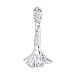 Hochzeitskleid Anhänger Charm 925 Sterling Silber Charm passend für Pandora Armband Halskette von Generic