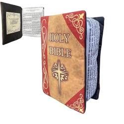 Holy Bible Plüschkissen 25 Cm Öffenbar Jesus Buch Plush Weiches Bible Pillow Christliche Geschenke Für Kinder Und Erwachsene von Generic